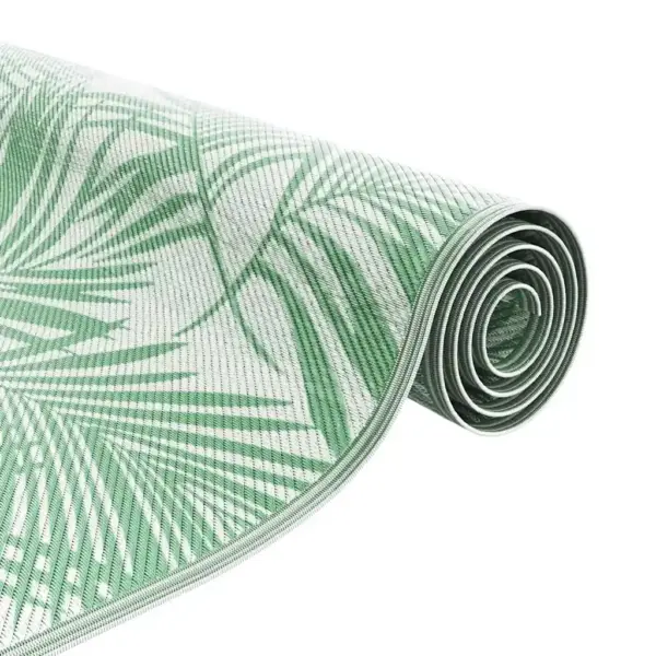 Roheline-valge õuevaip Arakil, 400 x 300 cm, tekstuurse pinnaga – 4