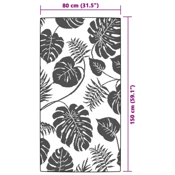 Roheline ümberpööratav õuevaip ARAKIL, 80 x 150 cm, polüpropüleen – 6