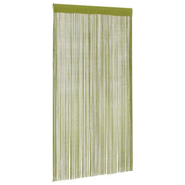 Rohelised nöörkardinad uksele ja aknale, 2 tk, 100 x 250 cm, polüesterkangas – 3