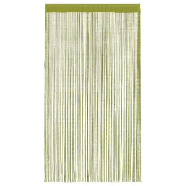 Rohelised nöörkardinad uksele ja aknale, 2 tk, 100 x 250 cm, polüesterkangas – 4