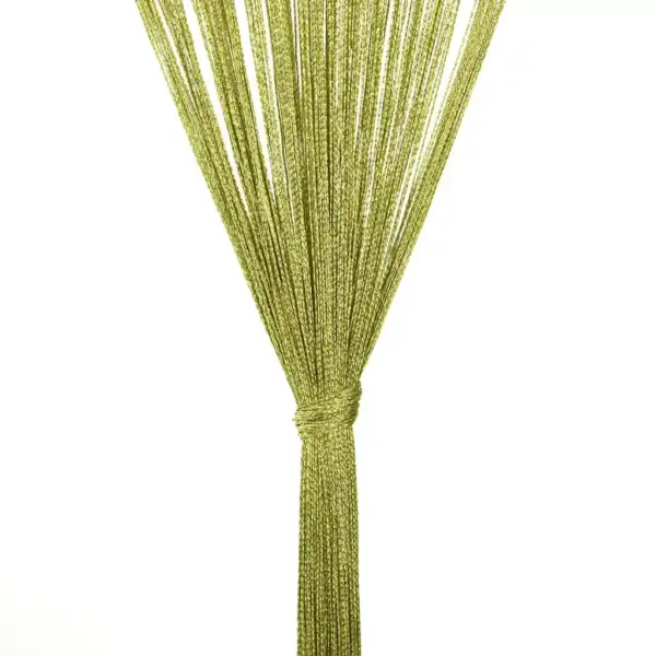 Rohelised nöörkardinad uksele ja aknale, 2 tk, 100 x 250 cm, polüesterkangas – 7