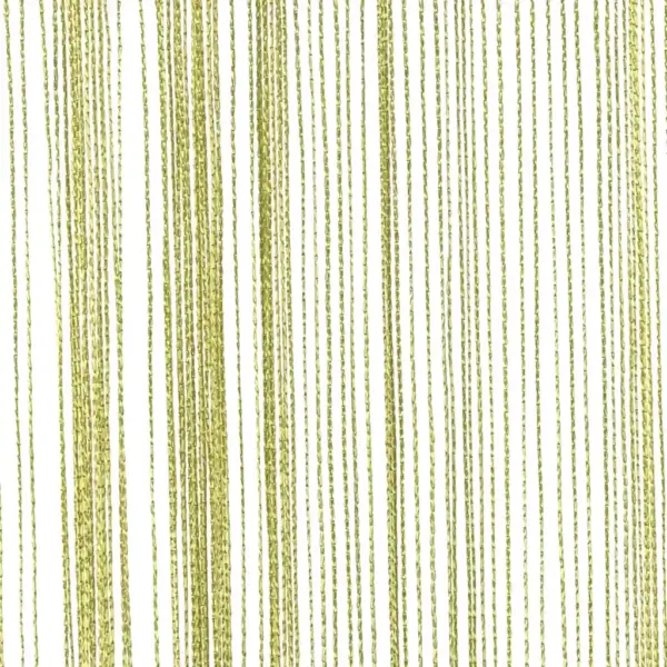 Rohelised nöörkardinad uksele ja aknale, 2 tk, 100 x 250 cm, polüesterkangas – 8
