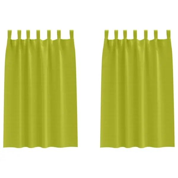 Rohelised pimendavad kardinad, 2 tk, 175 x 140 cm, polüester – 2