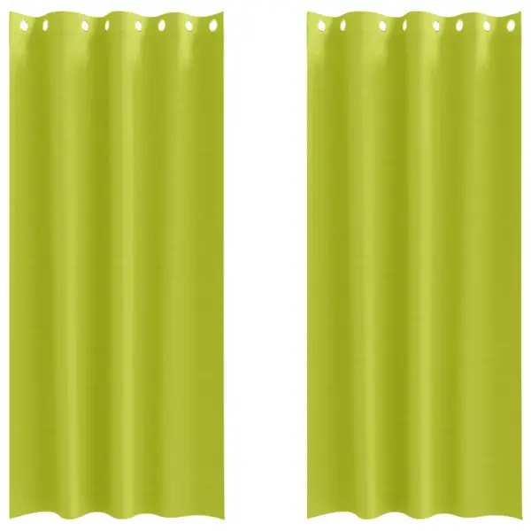 Pimendavad kardinad rõngastega, 2 tk, roheline, 260 x 140 cm, polüester – 2