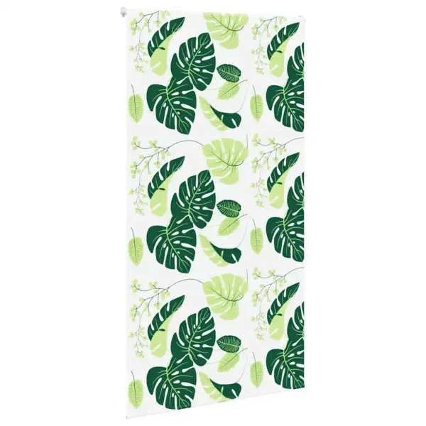 Veekindel duširuloo roheliste lehtede mustriga, PEVA, 130 x 240 cm – 3