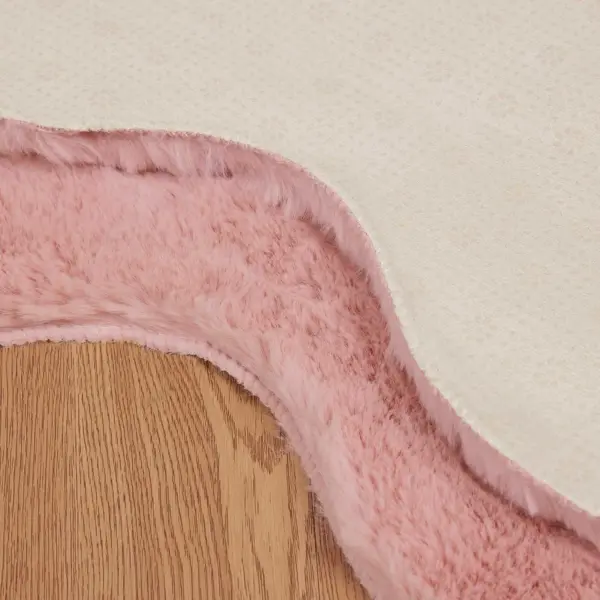 Libisemiskindel kunstkarvast küülikukarva efektiga vaip Olite, roosa, 60 x 90 cm – 8