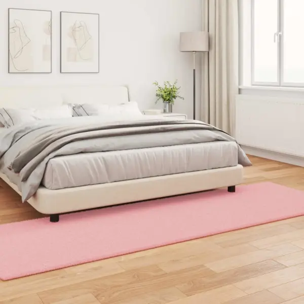 Libisemiskindel kunstküülikukarva vaip Olite, roosa, 80 x 250 cm – 4