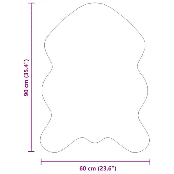 Roosa kunstlambanaha vaip Tafalla, polüester, 60 x 90 cm – 11
