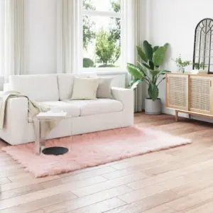 Kunstlambanaha vaip Tafalla, roosa, 80 x 200 cm, polüester