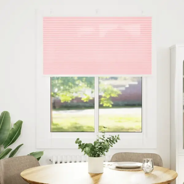 Roosa plisseeritud ruloo privaatsuseks, 105 x 150 cm, 100% polüester - 2