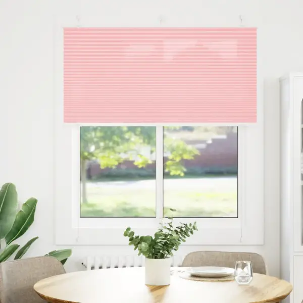 Plisseeritud ruloo privaatsuseks, roosa, 120 x 150 cm, 100% polüester - 2