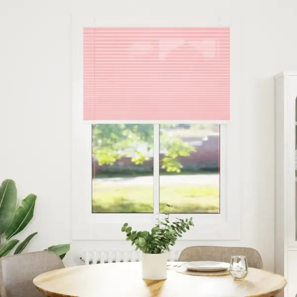 Roosa plisseeritud ruloo privaatsuseks, 95 x 150 cm, 100% polüester - 2