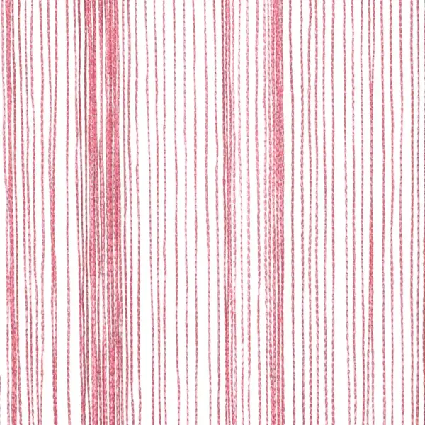 Roosad nöörkardinad uksele ja aknale, 2 tk, 140 x 250 cm, polüester, lõigatav pikkus – 8