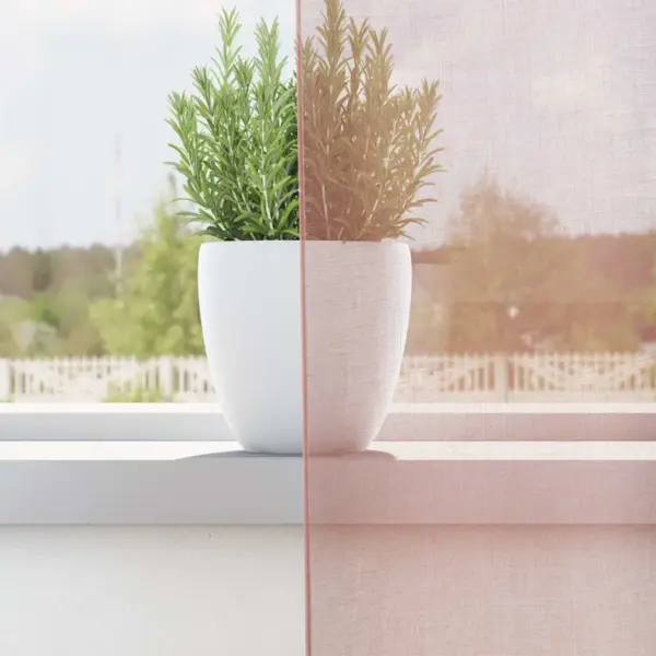 Poolläbipaistvad rõngastihendiga kardinad, roosa, 140 x 175 cm, 2 tk – 3