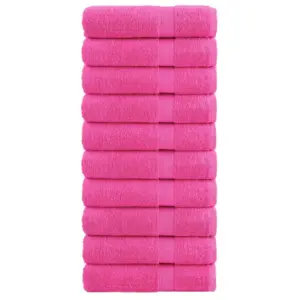 Paksud saunalinad SOLUND, roosa, 10 tk, 100 x 150 cm, 600 gsm, 100% puuvill