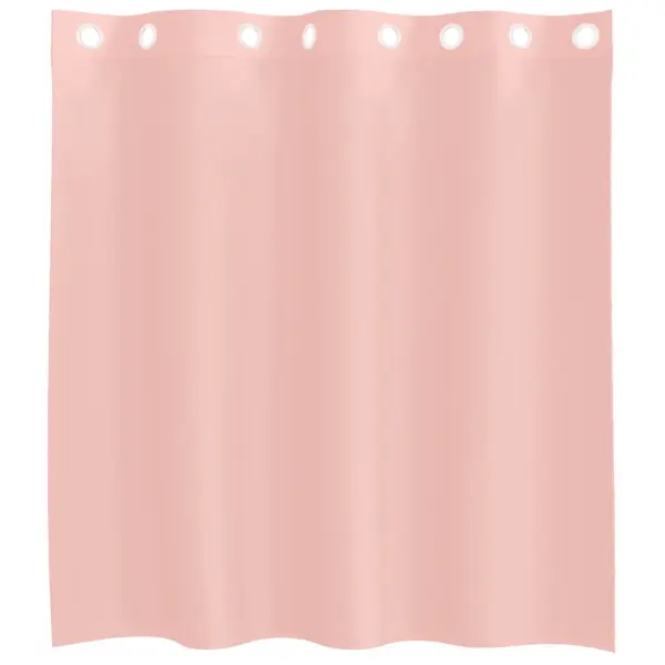 Poolläbipaistvad voile-kardinad rõngastega, 2 tk, roosa, 140 x 140 cm – 4