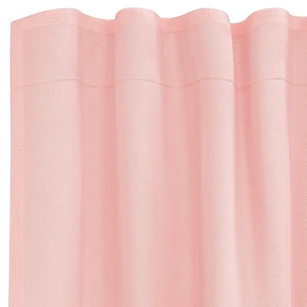 Poolläbipaistvad voile-kardinad vardataskuga, roosa, 2 tk, 140 x 175 cm – 5