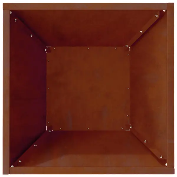 Roostetooni metallist istutusnõu aeda ja terrassile, 35 x 35 x 15 cm – 9