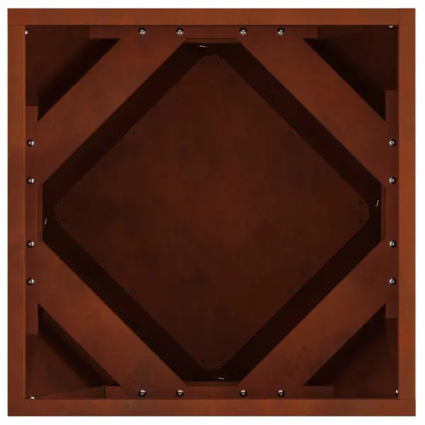 Terasest taimekastid välitingimustesse, roostetooni, 2 tk, 40 x 40 x 40 cm – 7