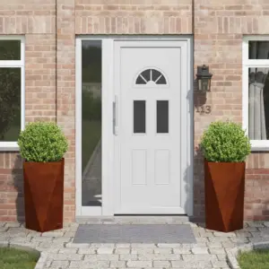 Kõrged roostetooni terasest taimekastid, 2 tk, 40 x 40 x 75 cm