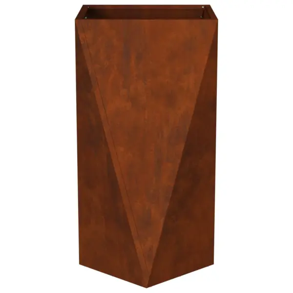 Kõrged roostetooni terasest taimekastid, 2 tk, 40 x 40 x 75 cm – 6