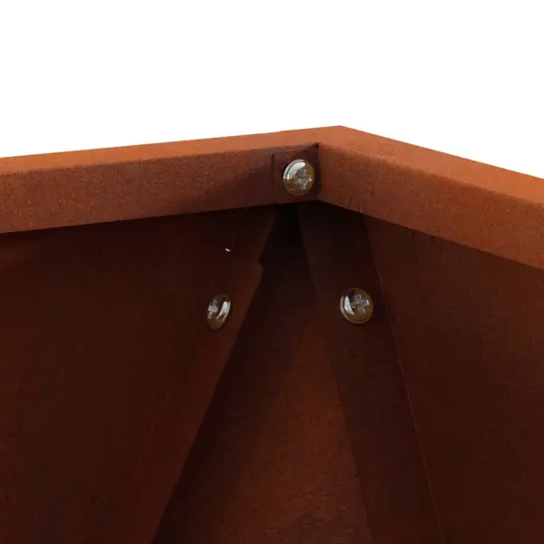 Roostetooni terasest taimekastid aeda ja terrassile, 2 tk, 50 x 50 x 50 cm – 8