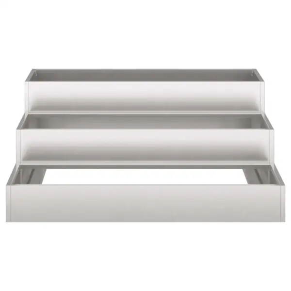 Roostevabast terasest aia istutuskast, hõbedane, 90 x 90 x 35 cm – 6