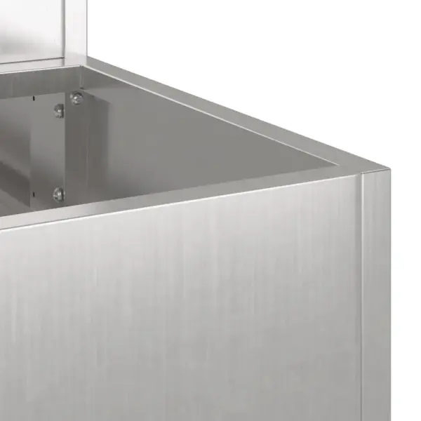 Roostevabast terasest aia istutuskast, hõbedane, 90 x 90 x 35 cm – 9