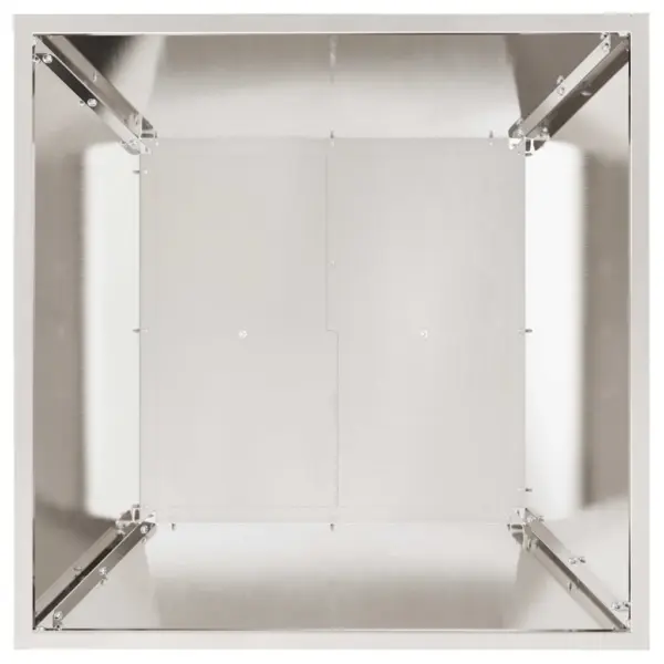 Trapetsikujuline aia istutusnõu, hõbedane roostevaba teras, 50 x 50 x 15 cm – 9