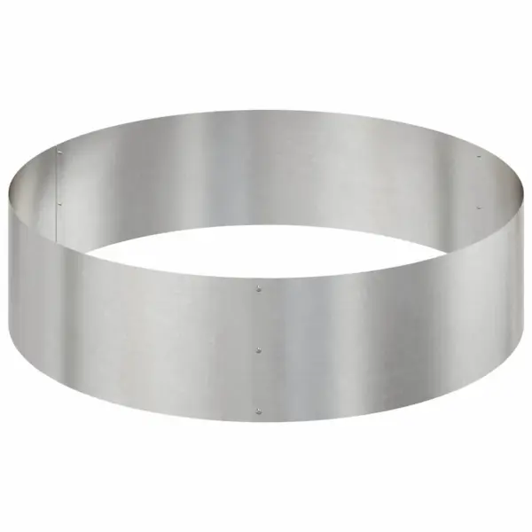 Hõbedane aia istutuspeenar roostevabast terasest, 120 x 120 x 20 cm – 6