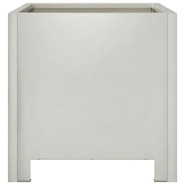 Roostevabast terasest aia taimekastid põhjaga, hõbedased, 2 tk, 30 x 30 x 30 cm – 7