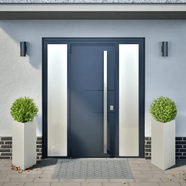 Aia taimekastid põhjaga, kolmnurkne, 2 tk, roostevaba teras, 40 x 40 x 75 cm, hõbedane – 3