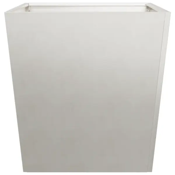 Roostevabast terasest aia taimekastid põhjaga, 2 tk, hõbedane, 50 x 50 x 50 cm – 6