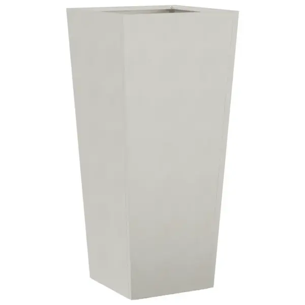 Kõrge roostevabast terasest taimekast põhjaga, hõbedane, 35 x 35 x 75 cm – 2