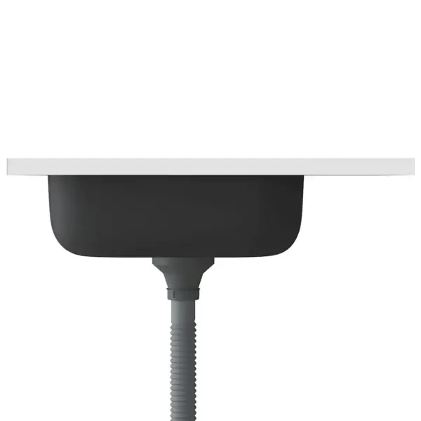 Hõbedane roostevabast terasest köögivalamu äravoolukomplektiga, 600 x 500 mm – 5