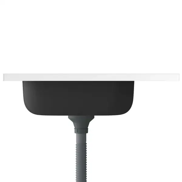 Roostevabast terasest köögivalamu äravoolukomplektiga, hõbedane, pööratav, 600 x 600 mm – 5