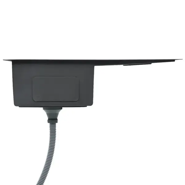 Käsitsi valmistatud roostevabast terasest köögivalamu nõrutusalusega, hõbedane, 87 x 44 x 20 cm – 5