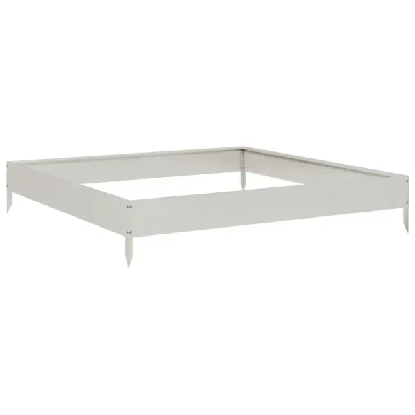 Kõrgendatud aia taimelava roostevabast terasest, 100 x 100 x 18,5 cm – 2