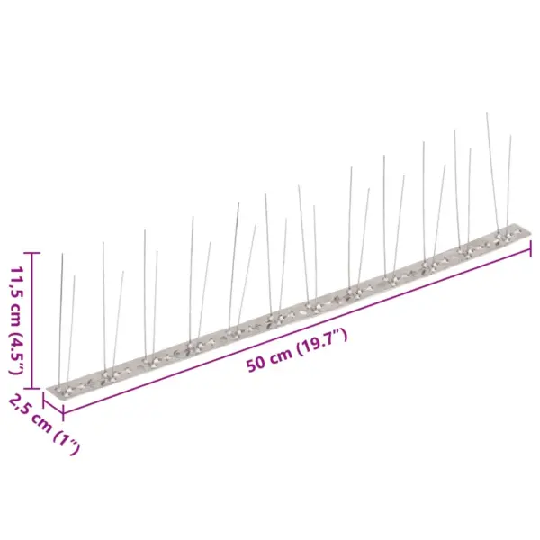 2-realised roostevabast terasest linnupiigid, 20 tk, kogupikkus 10 m – 7