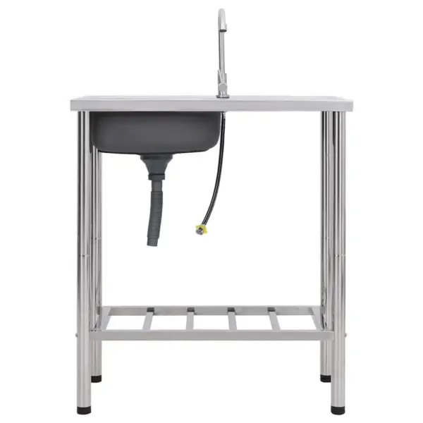 Matkavalamu kraaniga, ühe kausiga, roostevaba teras, 75 x 40 cm – 2