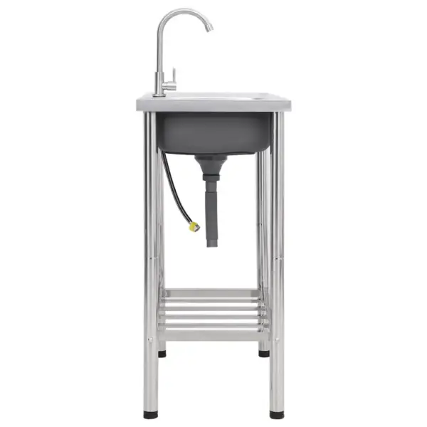 Matkavalamu kraaniga, ühe kausiga, roostevaba teras, 75 x 40 cm – 3