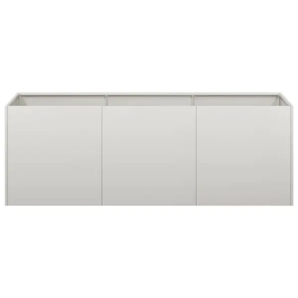 Roostevabast terasest taimekast avatud põhjaga, hõbedane, 120 x 40 x 40 cm – 4