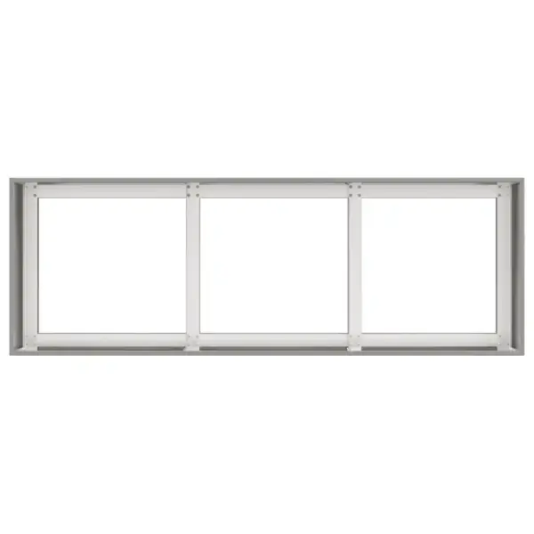 Roostevabast terasest taimekast avatud põhjaga, hõbedane, 120 x 40 x 40 cm – 5