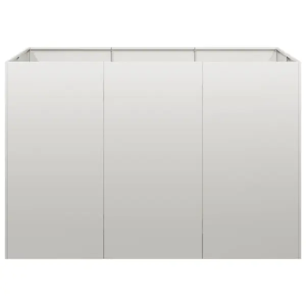 Roostevabast terasest taimekast avatud põhjaga, hõbedane, 120 x 80 x 80 cm – 4