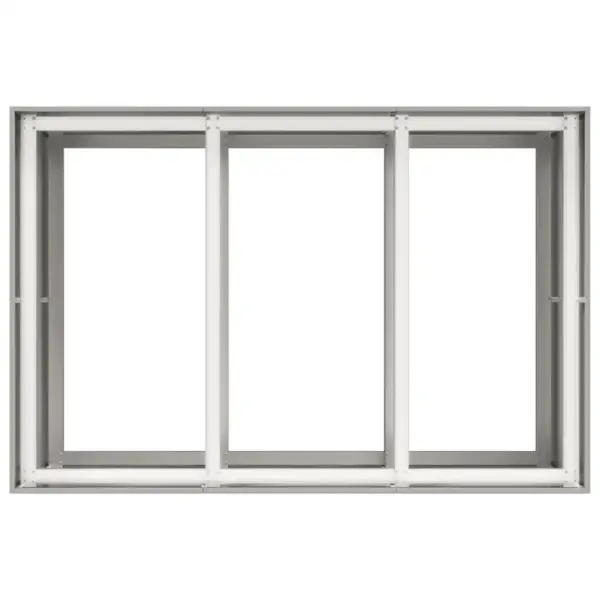 Roostevabast terasest taimekast avatud põhjaga, hõbedane, 120 x 80 x 80 cm – 5