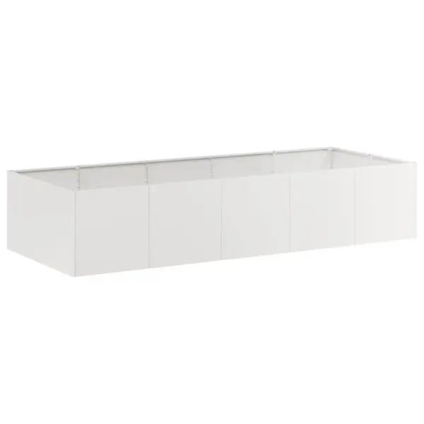 Roostevabast terasest taimekast avatud põhjaga, hõbedane, 200 x 80 x 40 cm – 2