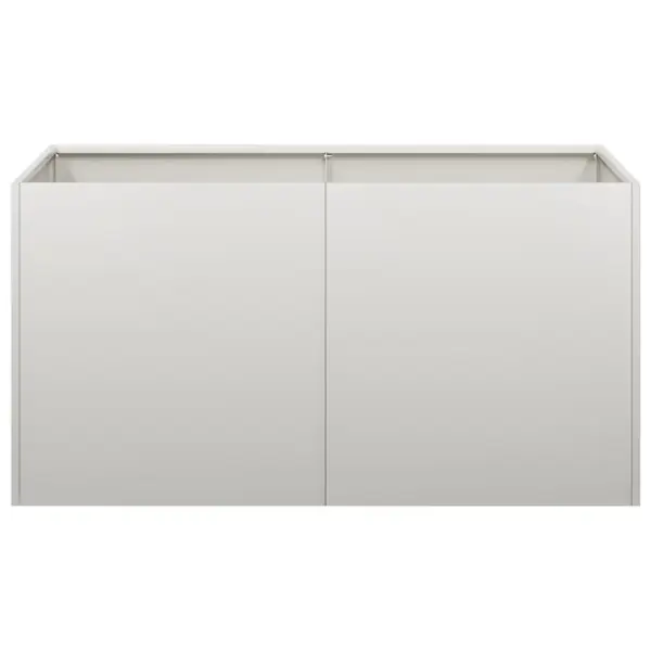 Roostevabast terasest taimekast avatud põhjaga, hõbedane, 80 x 40 x 40 cm – 4