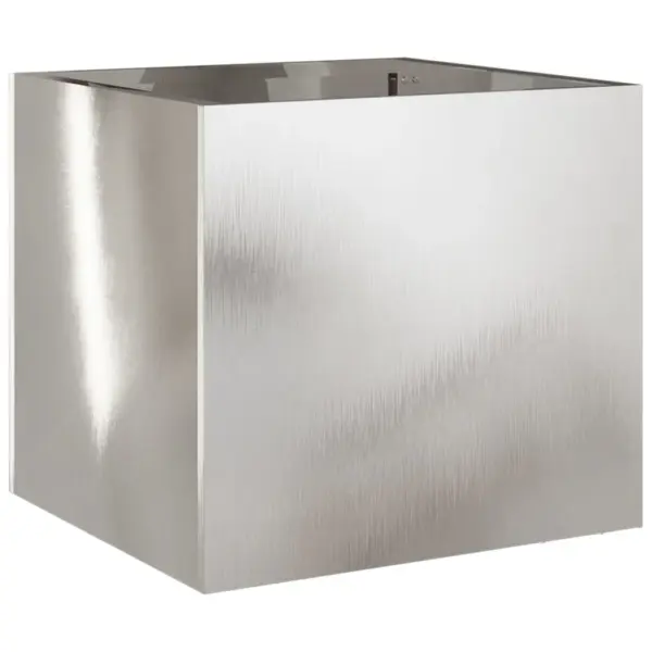 Roostevabast terasest taimekastid, 2 tk, hõbedane, 32 x 30 x 29 cm – 7