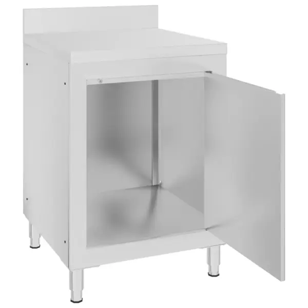 Roostevabast terasest töölaud kapiga 10 cm tagapinnaga, 60 x 60 x 96 cm – 5