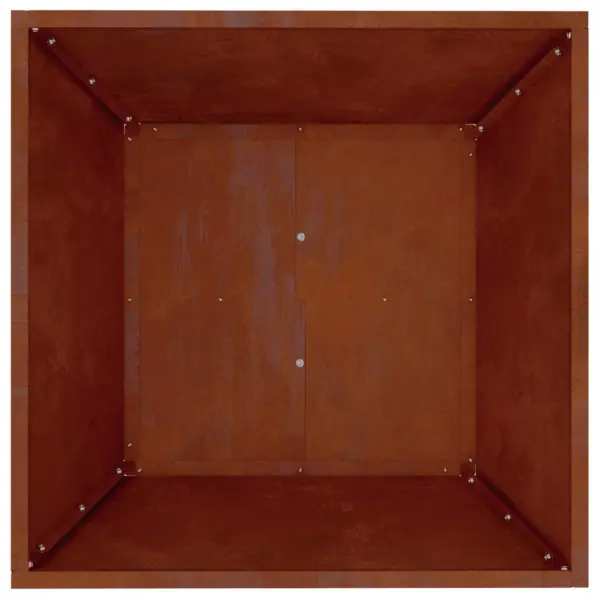 Trapetsikujuline metallist istutusnõu, roostevärvi, 5 tk, 50 x 50 x 15 cm – 10